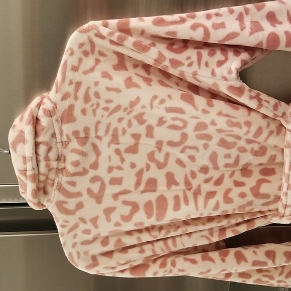 💕PJ SALVAGE💕 Robe ~ Blush Pink Animal Print Large L NWL - Picture 8 of 12
